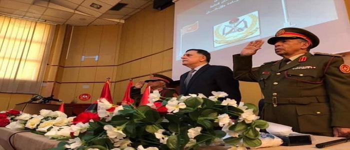إفتتاح الدورة السادسة عشر لضباط القيادة والأركان بكلية القيادة والأركان الليبية.