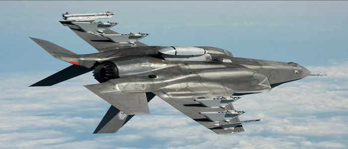 صور لمقاتلة الجيل الخامس الأمريكية " F-35A" في وضعية الوحش.القتالية.