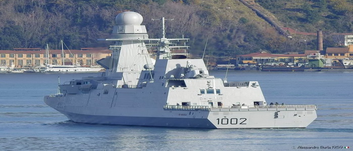 حصلت السفينة على اسمها المصري الجديد الجلالة FFG 1002 Al-Ghalala البحرية المصرية تتسلم الفرقاطة الجديدة الجلالة FREMM FFG 1002 .