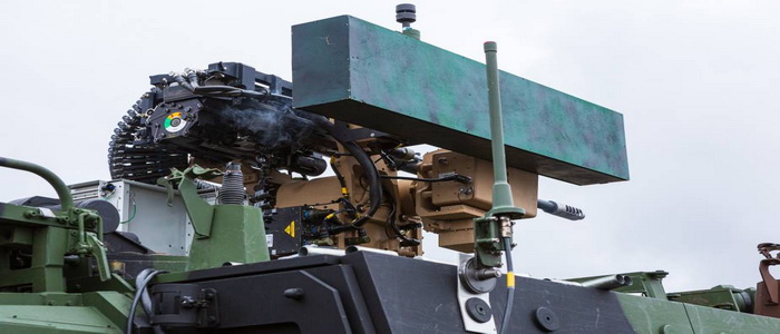 تقوم EOS بتصميم وتصنيع أنظمة الأسلحة عن بعد عالية الدقة (RWS) والأبراج وأنظمة الاستشعار لمركبات المشاة القتالية ومركبات الدعم والاستطلاع القتالية المدرعة وغير المدرعة والسفن البحرية أستراليا | اختبار محطة الأسلحة عن بعد EOS بأسلحة أثقل على العربة المدرعة Boxer APC.